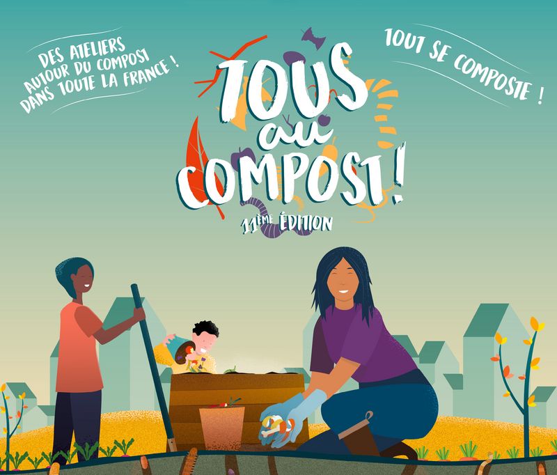 Affiche de l'édition 2024 de "Tous au compost".