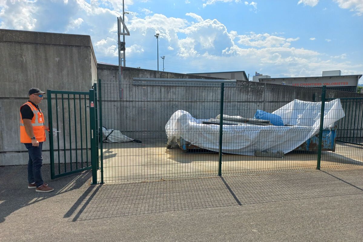 Zone de dépôt de la déchetterie de Chambéry - Bissy