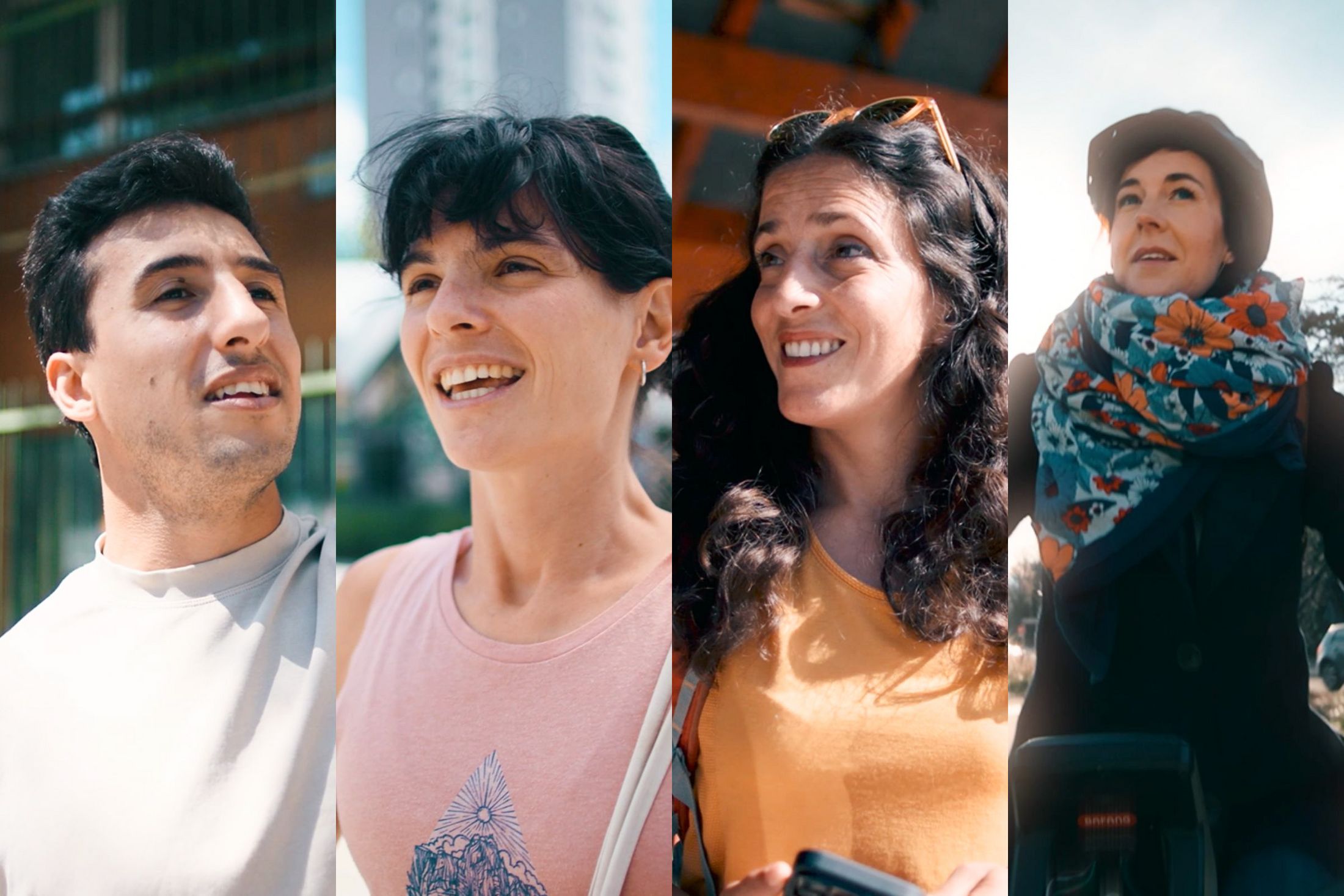 Compilation de 4 portraits 