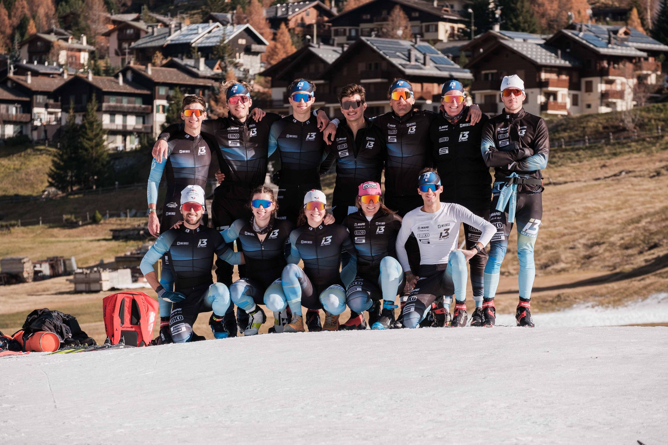 photo de groupe de La i3ski Team du Club des sports de la Féclaz