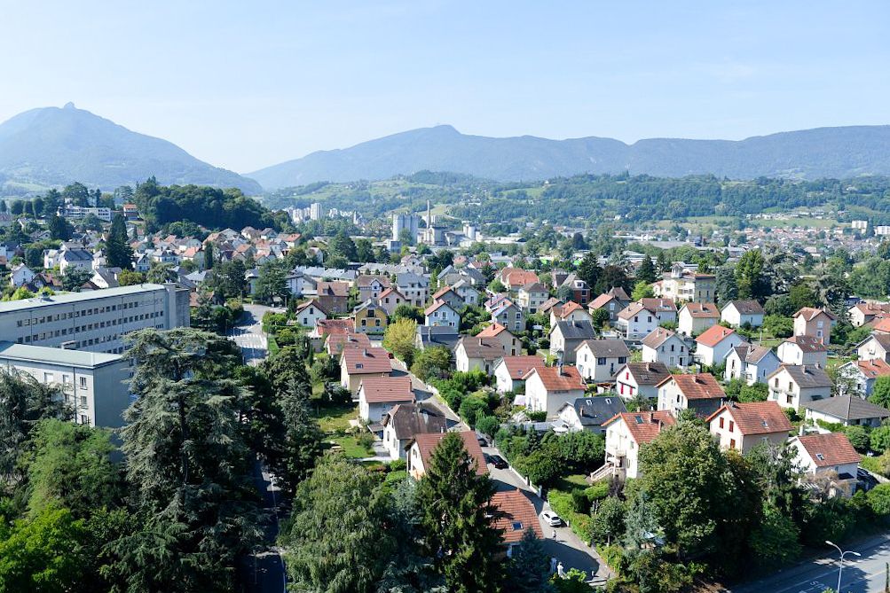 Vue aérienne du bassin Chambérien