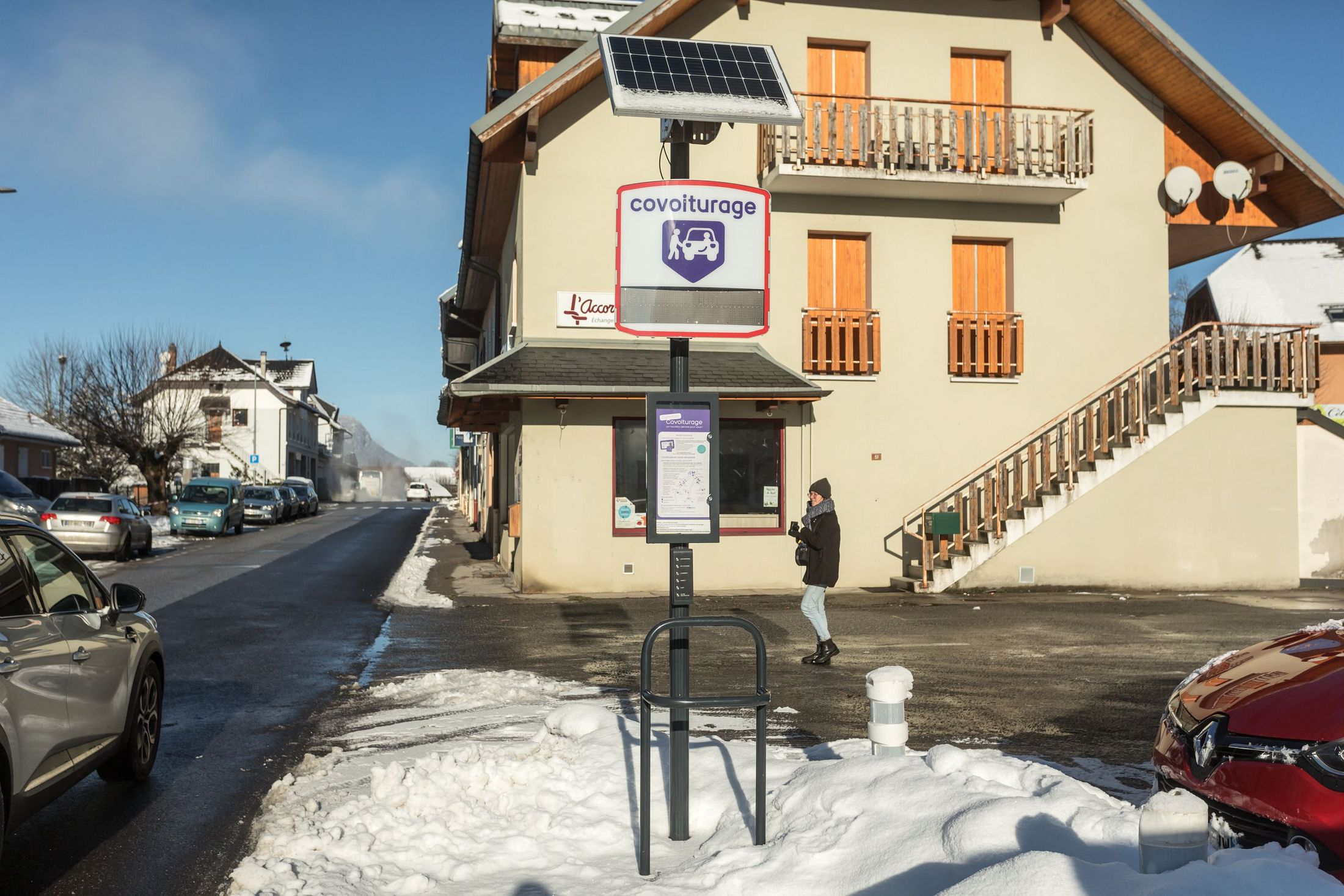 Totem pour le covoiturage spontané