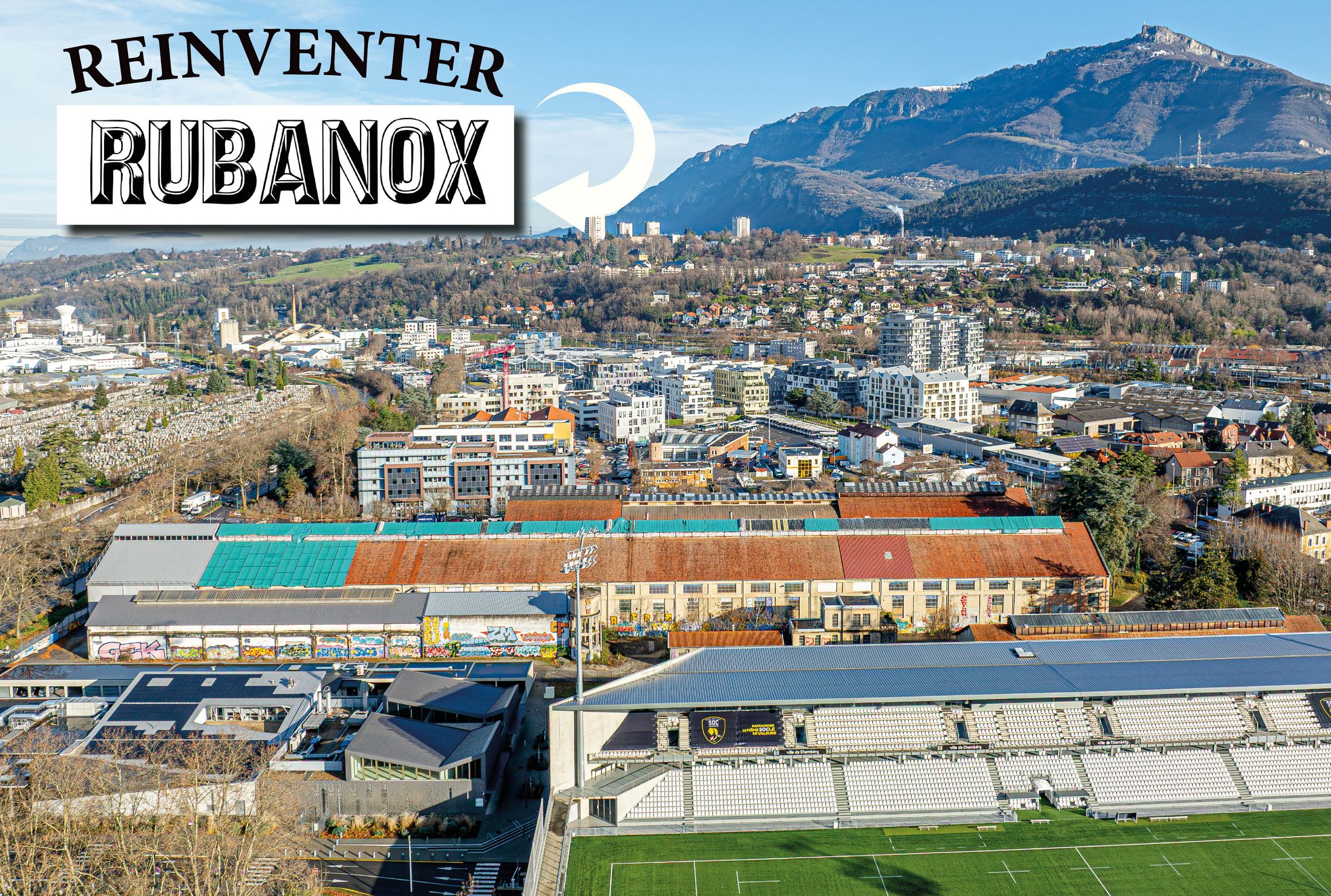Vue aérienne du site de Rubanox.
