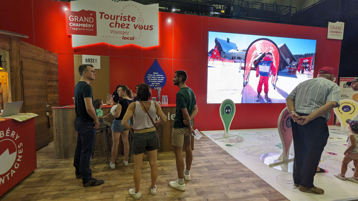 Le stand de Grand Chambéry lors de la Foire de Savoie
