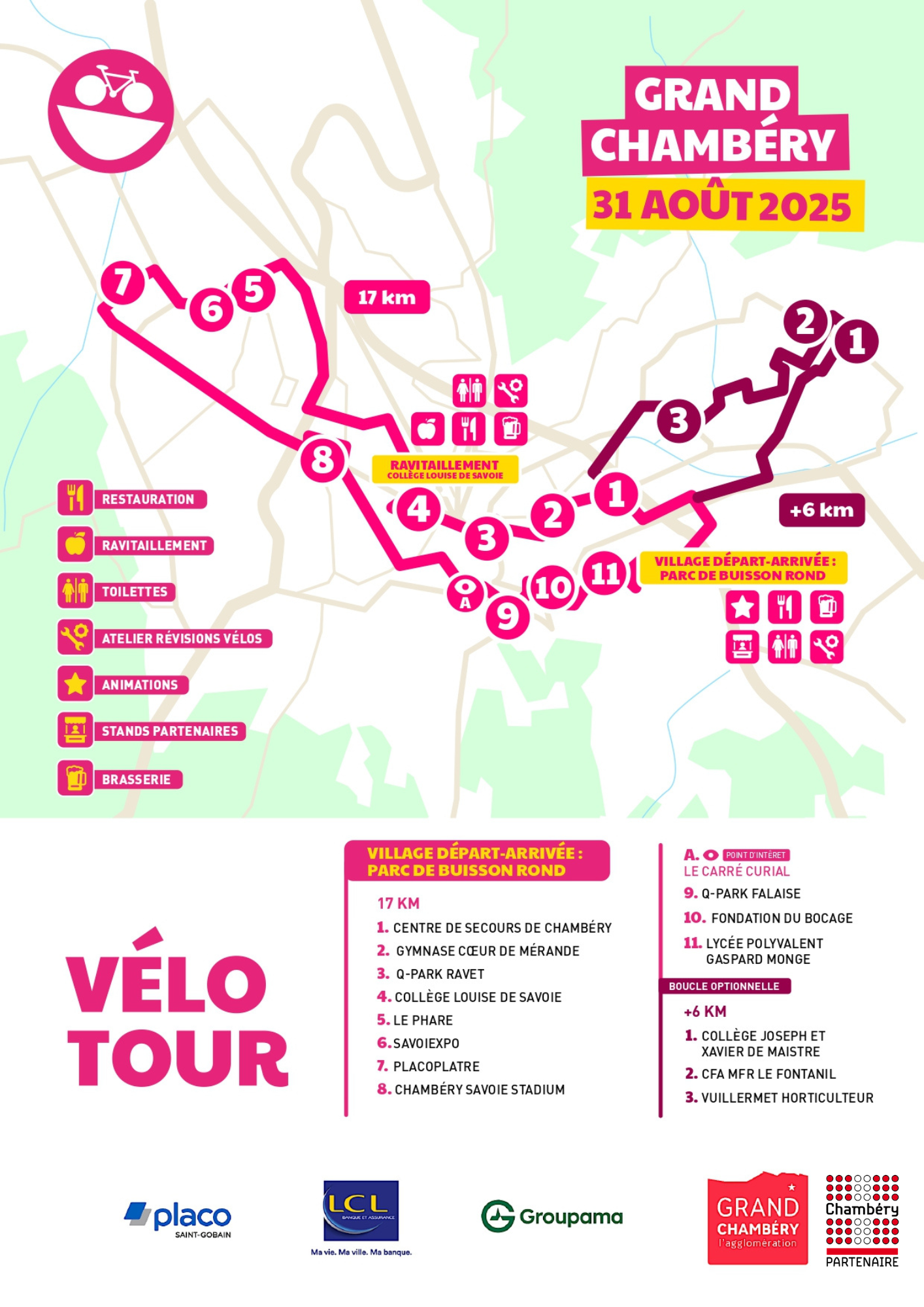 Parcours du VéloTour 2025