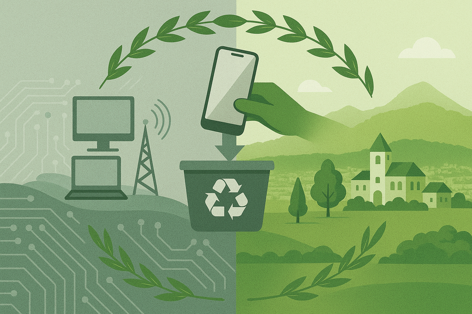 Le numérique responsable illustré par le recyclage d'un smartphone