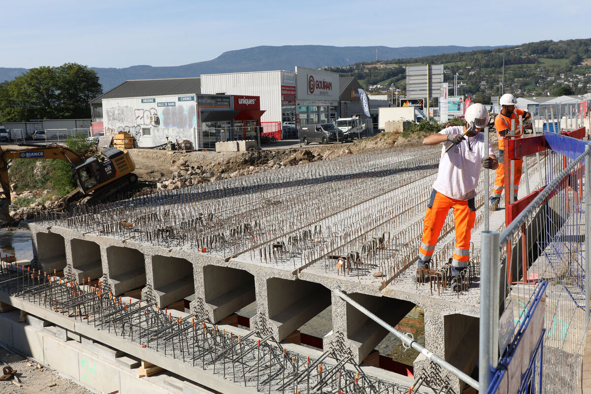 Des ouvriers sur un chantier