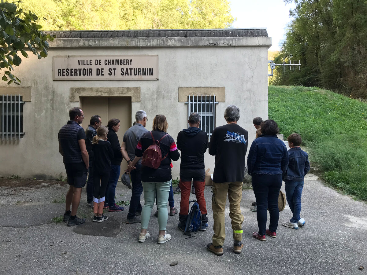 Visite de la source de Saint-Saturnin guidée à l'occasion des journées du patrimoine 2022.