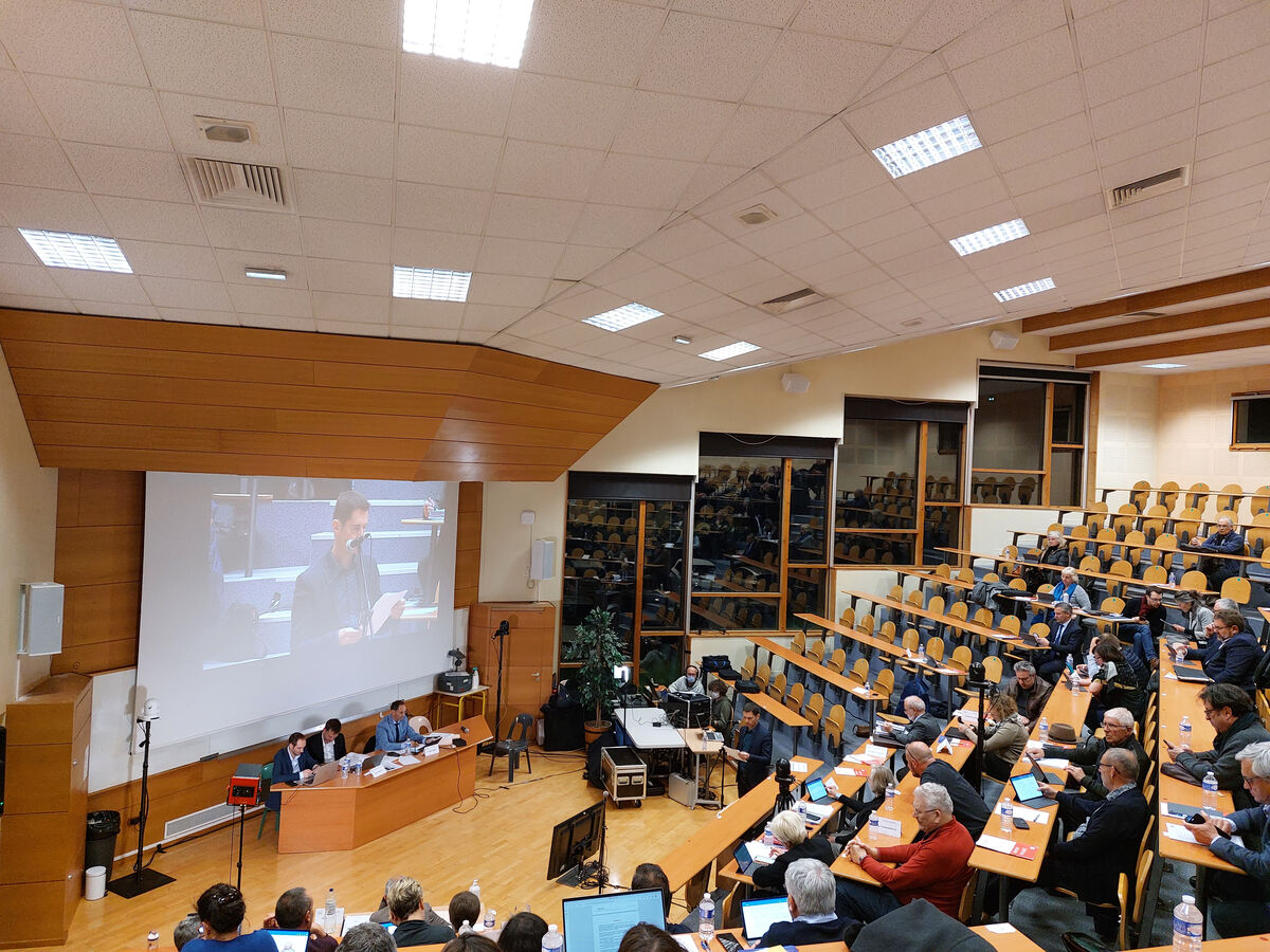 Conseil communautaire amphithéâtre à l'université de Jacob-Bellecombette.