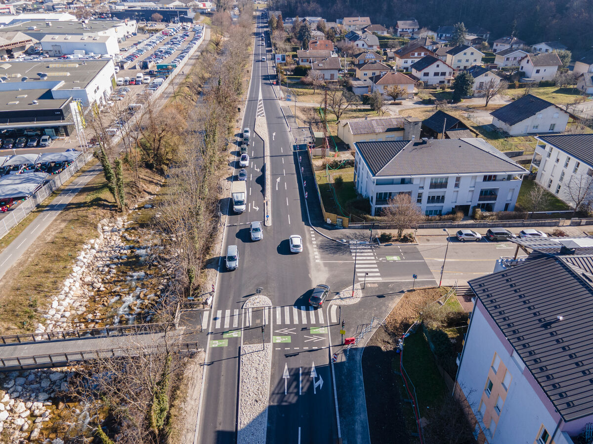 Chantier de la route départementale, RD 1006.