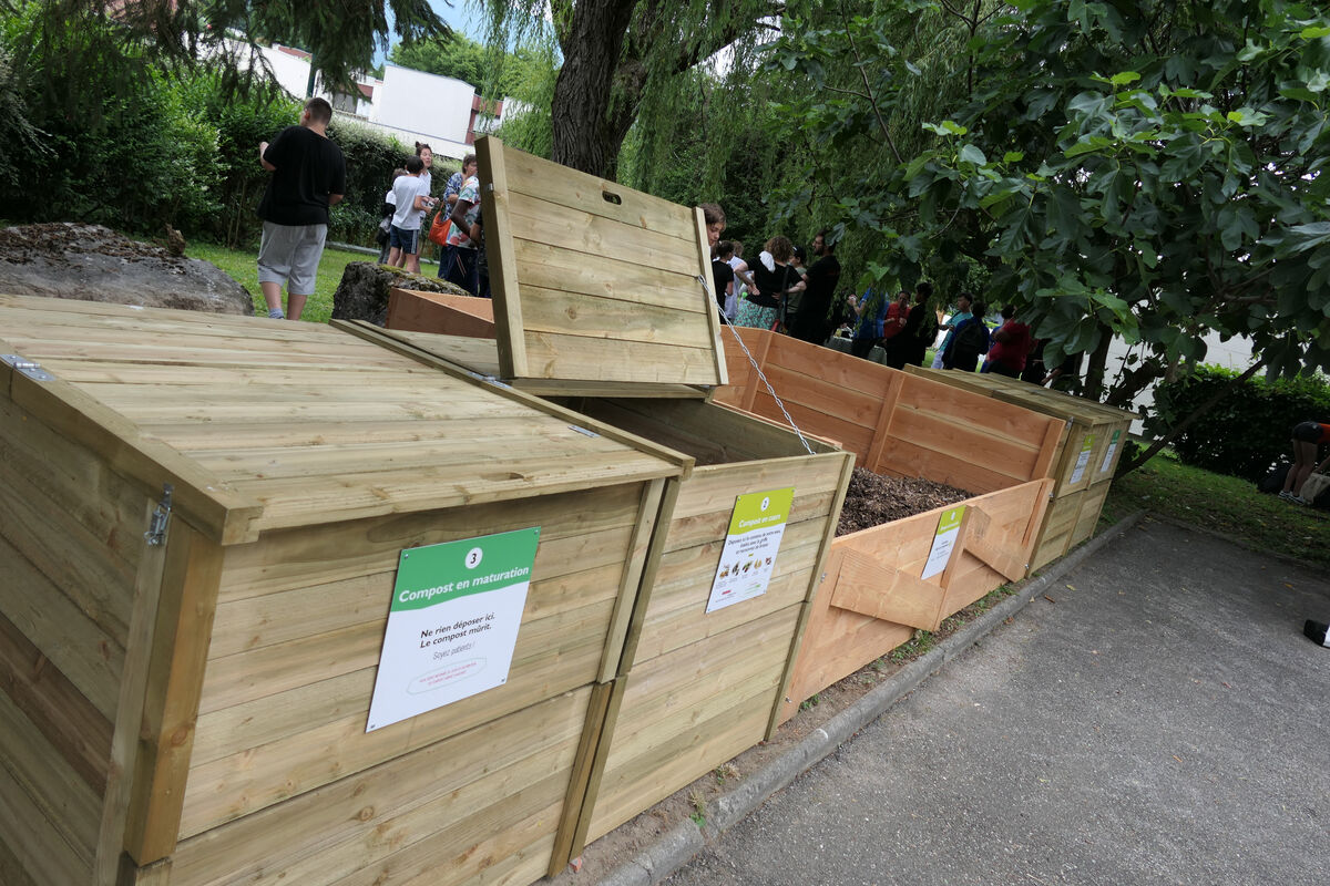 Site de compostage à Chambéry.