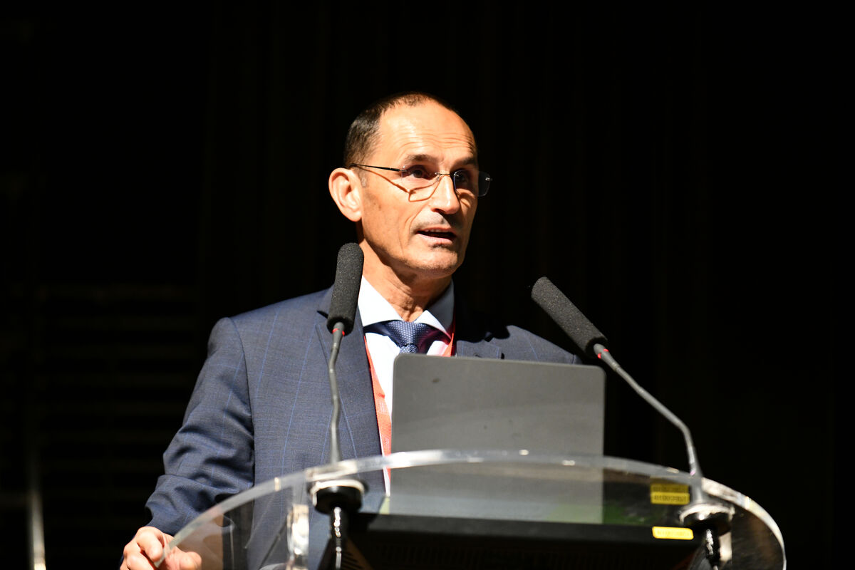Philippe Gamen à l'occasion de la "Journée d'étude Logement d'abord" au Manège à Chambéry en 2022.