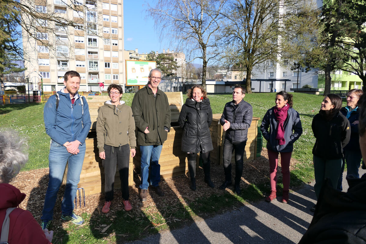 Inauguration du site de compostage partagé "Epine" à Cognin.