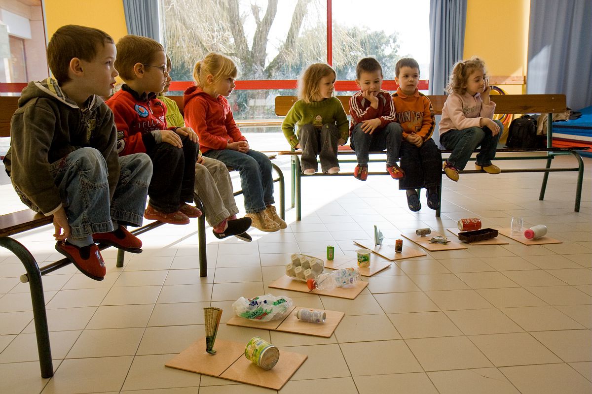 Intervention pédagogique déchets en maternelle.